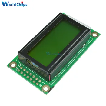 Žltá 0802 LCD 8x2 Znakov LCD Displeja Modul 5V LCM Pre Arduino Raspberry pi