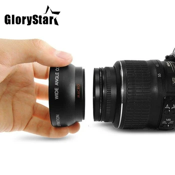 GloryStar 58MM 0.45 x širokouhlý Objektív + Makro Objektív pre Canon EOS 350D/ 400D/ 450D/ 500D/ 1000D/ 550D/ 600D/ 1100D Nikon