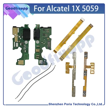 Pre Alcatel 1x 5059 5059D 5059I 5059A 5059Y 5059X 5059J 5059T 5059Z konektor na pripojenie Nabíjačky Konektor Antény Flex Volume Doske Kábel