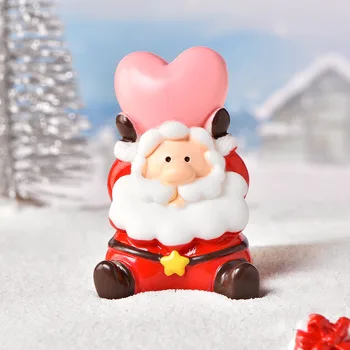 Láska Vianočné Snehuliak Santa Claus Ozdoby, Dekorácie Víla Dekor DIY Príslušenstvo Domáce Dekorácie Miniatúrny domček pre bábiky Plavidlá