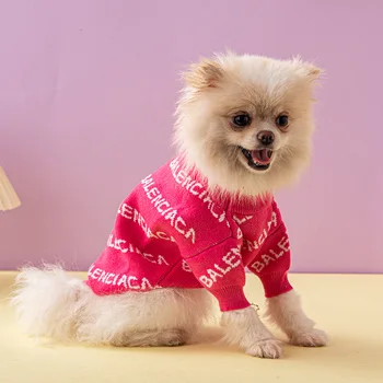 Jeseň/Zima módnej značky pet sveter Fadou Bradáči, móda, psie oblečenie hrubé vysoko elastické, psie oblečenie