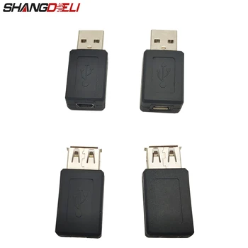 4Pcs 5pin F/M Mini Meniča Adaptér Prevodník USB Mužov a Žien Micro USB Adaptér USB Gadgety