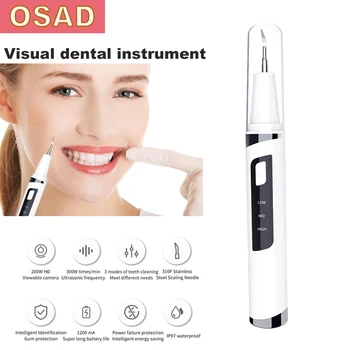 OSAD Zuby Ultrazvukový Čistič Vizualizácia Zubné Čistenie Nástroja Zubné Umývanie Nástroj Prenosné Elektrické s Výnimkou zubného kameňa