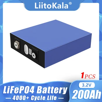 LiitoKala Lifepo4 Batérie 3.2 V 200Ah Lítium Železa Fosfát Buniek DIY 12V 24V 48V RV Loď Golfový Vozík vysokozdvižný Vozík Solar Energy System