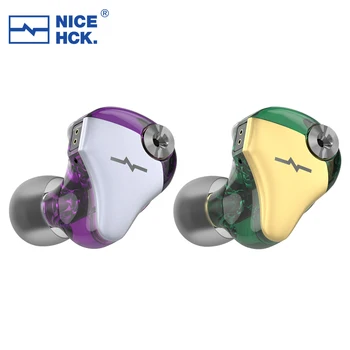 NiceHCK M5 Živice HIFI IEM 4BA+1DD Ovládač Hudobné Slúchadlá Odnímateľný 0.78 mm 2pin Slúchadlá Nahradiť 3 Štýly Tuningu Ventily Headset