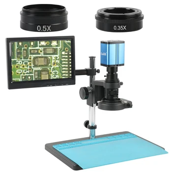 Automatické zaostrovanie Typ-c, HDMI, USB Video Automatické ostrenie Priemysel Mikroskopom Kamera+200 X 180X C-Mount Objektív+11.6