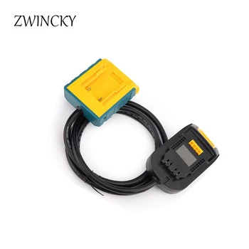 ZWINCKY Hot EÚ zapojte Batérie Predlžovací Kábel Nástroj Vhodný pre Makita/Bosch /Milwaukee/DeWalt 18v lithium Batérie a nástroje