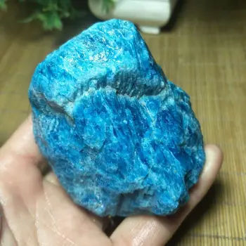 Prírodné Suroviny modrá apatitu kamennej minerálnej kamennej vzorky
