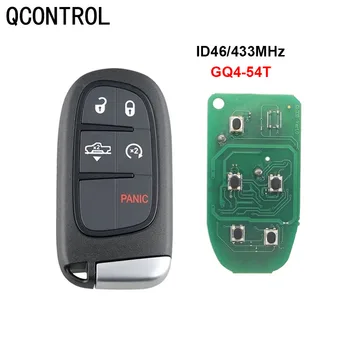 QCONTROL Smart Remote Kľúča Vozidla 433MHz pre JEEP Cherokee 2014 2016 2017 2018 Keyless Entry HITAG AES 4A Čip GQ4-54T Nie Známky
