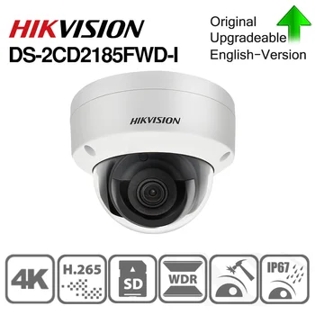 Hikvision Pôvodného IP Kamera DS-2CD2185FWD-I 8MP Sieťová Kupolovitá POE IP Kamera H. 265 CCTV Kamery SD Kartu IK10 IP67