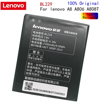 Originálne Lenovo BL229 BL 229 BL-229 LI-ion Batéria Pre Lenovo A8 8 A806 A808T 806 808T Nabíjateľný Záložný Telefón Batéria