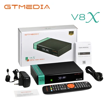 GTMEDIA V8X Podporu IKs Satelitný TV Prijímač,DVB-S/S2/S2X 1080P Full HD H. 265 CA Kartu Vstavaný Wifi Youtube TV Box Dekodér