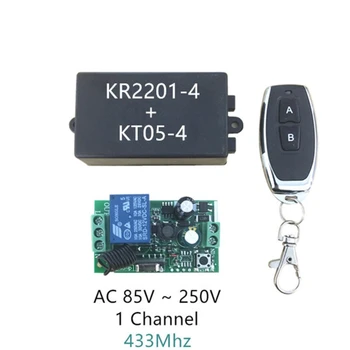 AC 220V 1CH RF 433MHz Bezdrôtové Diaľkové Ovládanie Switch Modul Vzdelávania Kód Relé