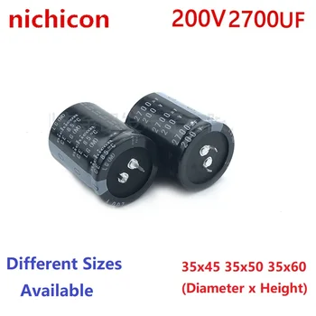 2 ks/Veľa Japonsko Nichicon 2700uF 200V 200V2700uF 35X45 35X50 35X60 modul Snap-in PSU Kondenzátor