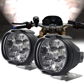 2 Ks Motocykel Svetlometu Motocykel Nepremokavé Pomocný Reflektor Vonkajšej Pozornosti Vodotesný LED Svetlo, Pomocný Reflektor