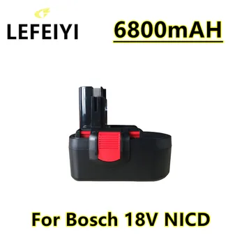 LEFEIYI Pre Bosch 18V 6800mAh BAT025 Nabíjateľné Batérie Ni-CD Náradie Bateria Pre Vŕtačka GSB 18 VE-2, PSR 18VE, BAT026