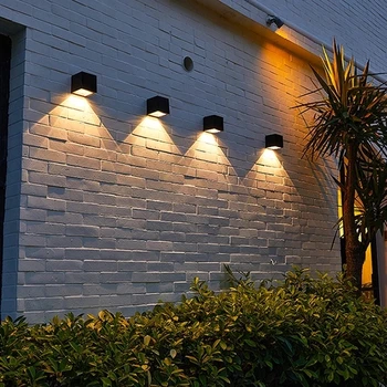 LED Solárne Svetlo Vonkajšie Záhrade na Námestí Nástenné Svietidlo Slnečné svetlo Senzora IP65 Vodeodolný Nádvorie Balkón Plot Post Dekorácie, Lampy