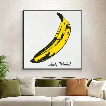 Maliarske plátno Andy Warhol Banán Obrázok Klasických Plagátov a Potlačou obrazov na Stenu Pre Obývacia Izba Štúdia Interiér Domova