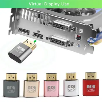 2 ks 4K kompatibilný s HDMI DDC EDID Figuríny Konektor VGA Virtuálne Zobrazenie Emulátor Konektor Adaptéra USB Prijímač, Adaptér