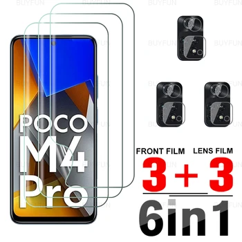 Pre Xiao Xiomi Poco M4 Pro 4G 6in1 Predné Hydrogel Mäkké Film Prípade Poco Poko M 4 M4 Pro 5G Objektív Fotoaparátu Screen Protector
