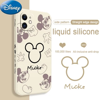 Disney Mickey Minnie Mäkké Silikónové Telefón puzdro pre iPhone 13 12 11 Pro Max mini XR XS X 8 7 6 6 Plus SE 2020 2022 SE2 Zadný Kryt