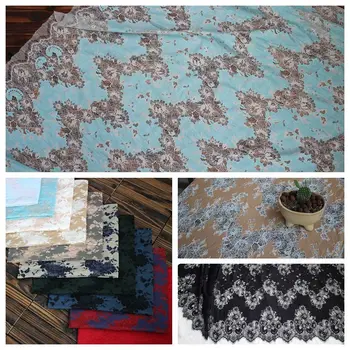 13 farieb vysokej kvality export tenká bavlna textúra rias čipky textílie košeľu handričkou šaty príslušenstvo