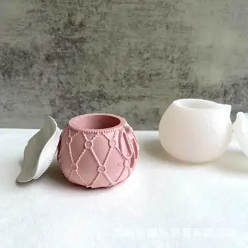Kolo Nádrž Silikónové Formy Malé Jar Šperky Úložný Box Omietky Formy DIY Váza Nádrž Keramiky Formy Domáce Dekorácie