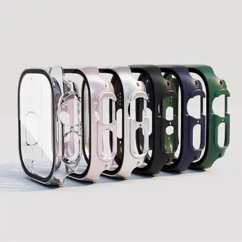 Sklo+puzdro Pre Apple Hodinky série Ultra 49 mm 49 mm smartwatch PC Screen Protector Nárazníka Tvrdeného Príslušenstvo iwatch Ultra kryt