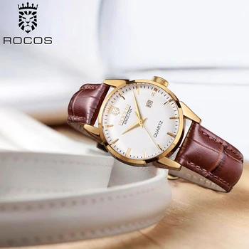 ROCOS Žien Quartz Hodinky Pohyb Ženy, Luxusné Hodinky Top Značky Módne Jednoduché Klasické Šaty náramkové hodinky R0101L