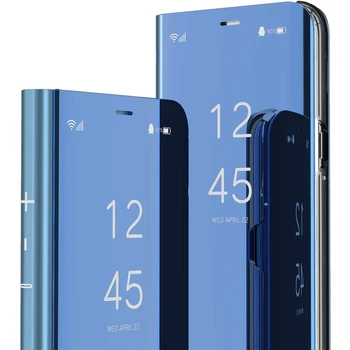 Smart Mirror Flip Telefónu Prípade Pre Xiao Mi 12 12X Pro 11T Redmi Poznámka 11 11S 10 TON Max. Poco M4 X4 X3 GT