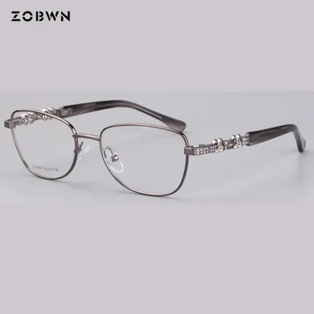 Kvalitné Okuliare veľkoobchod Black Predstavenie Okuliare môžete dať čítanie&krátkozrakosť objektív diomands Ženy Okuliare montures de lunette