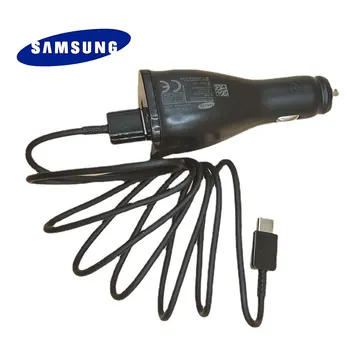Samsung Nabíjačka do Auta Dual USB Adaptívne Rýchlo Adaptér Micro USB Typu C Kábel Pre Galaxy s rezacím zariadením s10 s9 s8 Plus A60 Poznámka 10 plus note10 S21