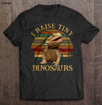 Muži Vtipné Tričko Fashion tričko zdvihnem Malé Dinosaury Fúzatý Dragon Vintage Verzia Ženy t-shirt