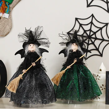Halloween Dekorácie Očarujúce Čarodejnice Bábika Čarodejnice Obrázok Mini Hračka Dekorácie Doll Elf Halloween Party Dekorácie Domova
