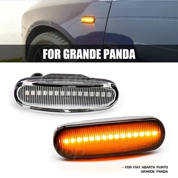 LED Dynamický Blinker Strane Marker Zrkadlo Zase Signálneho Svetla Na Fiat Panda, Punto Evo Stilo Qubo Peugeot Citroen Lance Musa(350)