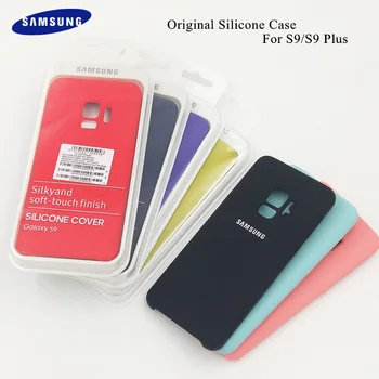 Úradný Samsung Galaxy S9/S9 Plus Kvapaliny Silikónové puzdro Mäkké Chrániť Telefón Zadný Kryt Vodotesný, Anti-knock Shell pre Galaxy S9+