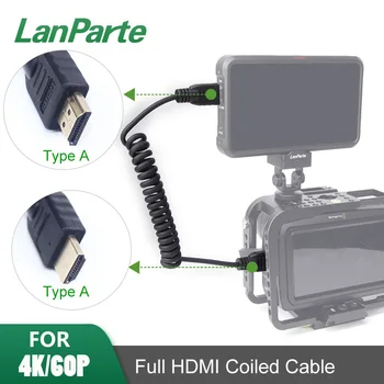 LanParte Stočený Kompatibilný s HDMI Kábel pre typ Fotoaparátu Zásuvka pre Atomos 10 Bitov pre BMPCC 4K