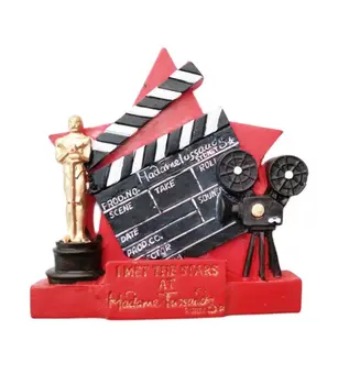 3D chladnička magnet Nálepky Živice so suvenírmi Amerických Oscar trofej model kreatívne domáce dekorácie