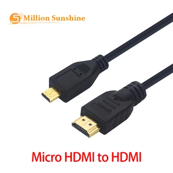 Pre Raspberry Pi 4 Micro HDMI Kábel HDMI Glod-Á 3D kábel Kábel Adaptéra pre HDTV Stolný Telefón Malina Pi4 RPI174