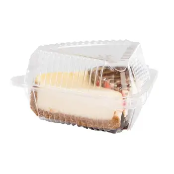 100ks Plastové Cake Box Koláč Sandwich Cake Pizza Box Snack Pečivo Priehľadný Kontajner Tortu Prípade