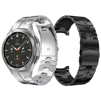 Žiadne Medzery Nehrdzavejúcej Ocele Kovový Náramok Pre Samsung Galaxy Watch4 Klasické 46 mm 42mm Popruh Pre Galaxy Watch4 44 mm 40 mm Watchbands