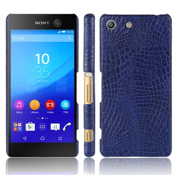 Pre Sony M 5 M5 E5603 E5606 Prípade Krokodíla Vzor Pevného PC+PU Zadný Kryt Pevný Telefón puzdro pre Sony Xperia M5 E5653 E5633 5.0