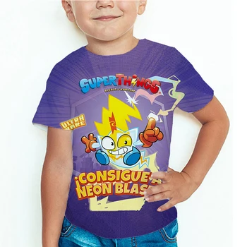 Super Zings 10 T Shirt Karikatúra Streetwear Dievčatá Chlapec Krátke Rukáv Tričko detské T-Shirt Superzings Tričko Topy Deti Oblečenie