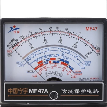 Prenosné Mechanické Ukazovateľ Typ Multimeter na Meranie AC DC Prúd Meter Ammeter Ohmmeter MF47/JO411 Multitester