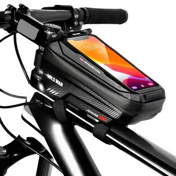 WILD MAN-X2 2022 Cyklistické tašky Telefón Držiak na Bicykel Prípade mobilného Telefónu Mount Nepremokavé Bicycl Taška Mtb Rám, Top Tube Nástroje a Príslušenstvo
