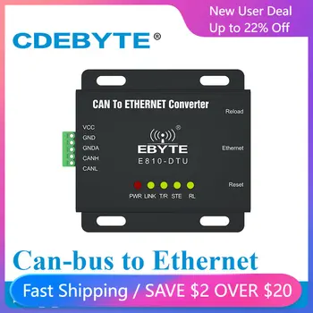 CAN-BUS na Ethernet Rozhranie RS485 CDEBYTE E810-DTU(CAN-ETH) Dve Cesty Zásuvky Transparentný Prenos Bezdrôtového Modemu internet vecí TCP/UDP