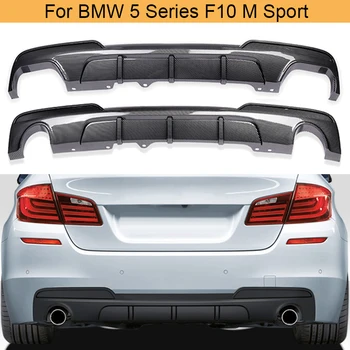 ABS Zadný Nárazník Difúzor Pery Spojler pre BMW 5 Series F10 M Sport Sedan 2012-2016 Auto Zadný Difúzor Pery Spojler