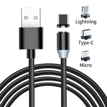 Magnetické Kábel Konektor Micro USB Typu C, USB C 8 pin Plug Rýchle Nabíjanie Magnet Nabíjací Kábel Sviečky Kolo Magnetické Kábel zapojte