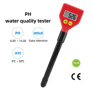 PH-98103 Pero Typ 0.1 Ph Meter Vysoko Precízny Digitálny PH Tester Kvality Vody Prenosné Akvárium Kyslosť Meter ATC