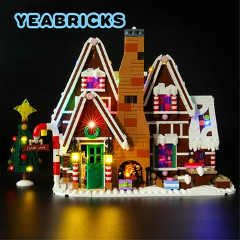 YEABRICKS LED Svetla Kit pre 10267 Gingerbread House Stavebné Bloky Nastavenie (NIE Zahŕňajú Modelu) Hračky pre Deti Vianočný Darček